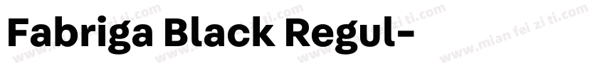 Fabriga Black Regul字体转换